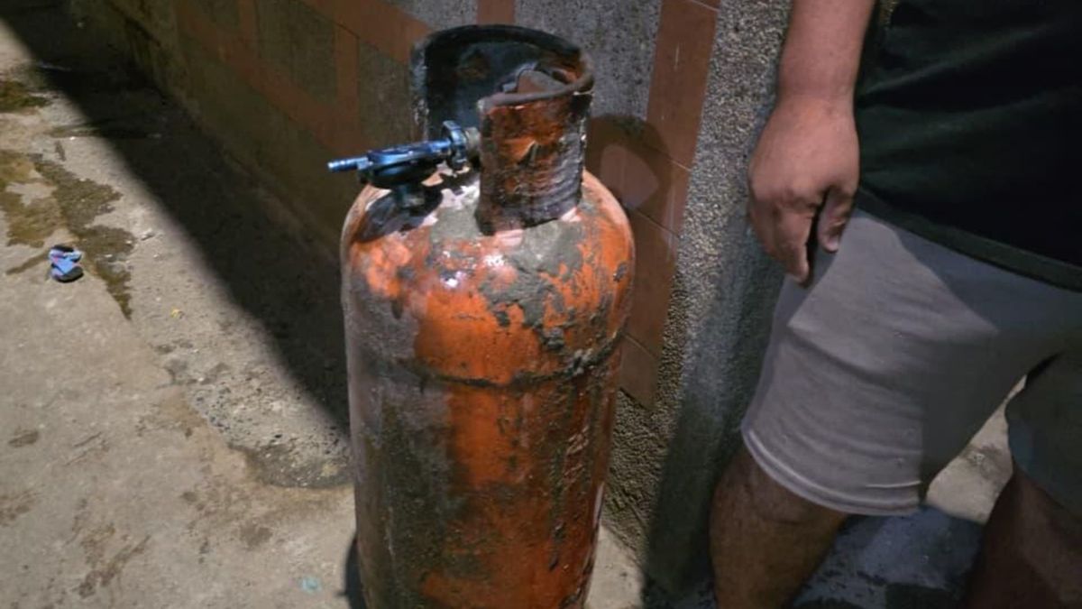Pipeta de gas que al parecer estalló en Itagüí