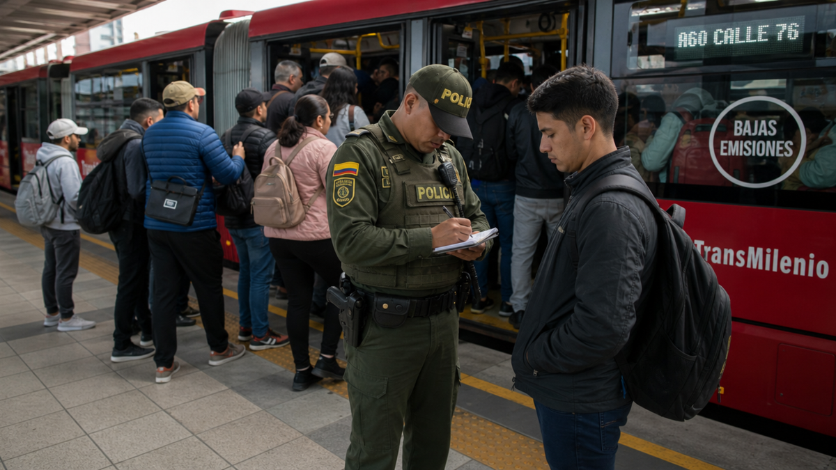 Comparendos por colarse en TransMilenio