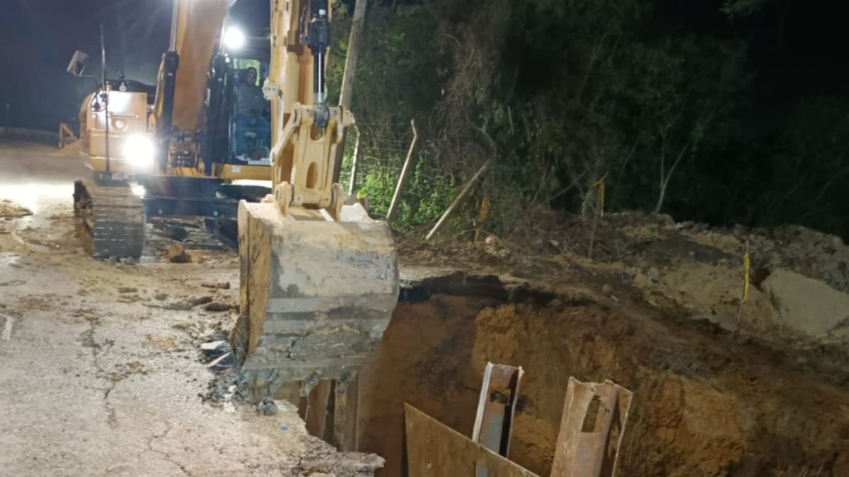 Trabajos por tubería averiada