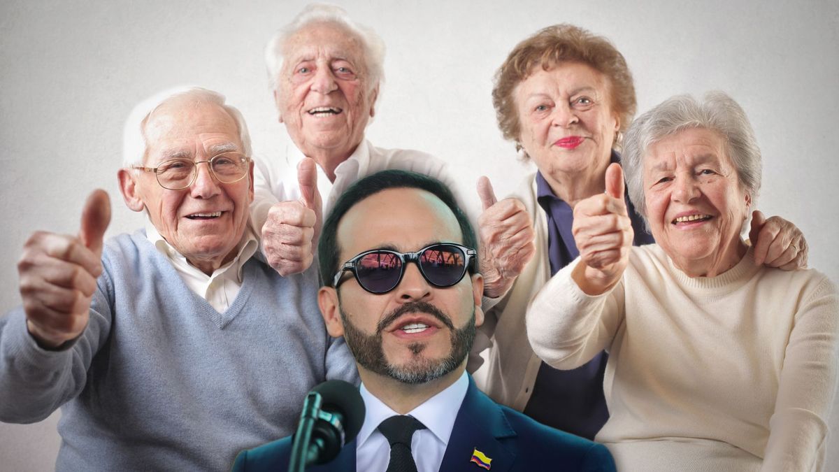 Adultos mayores y Abelardo de la Espriella
