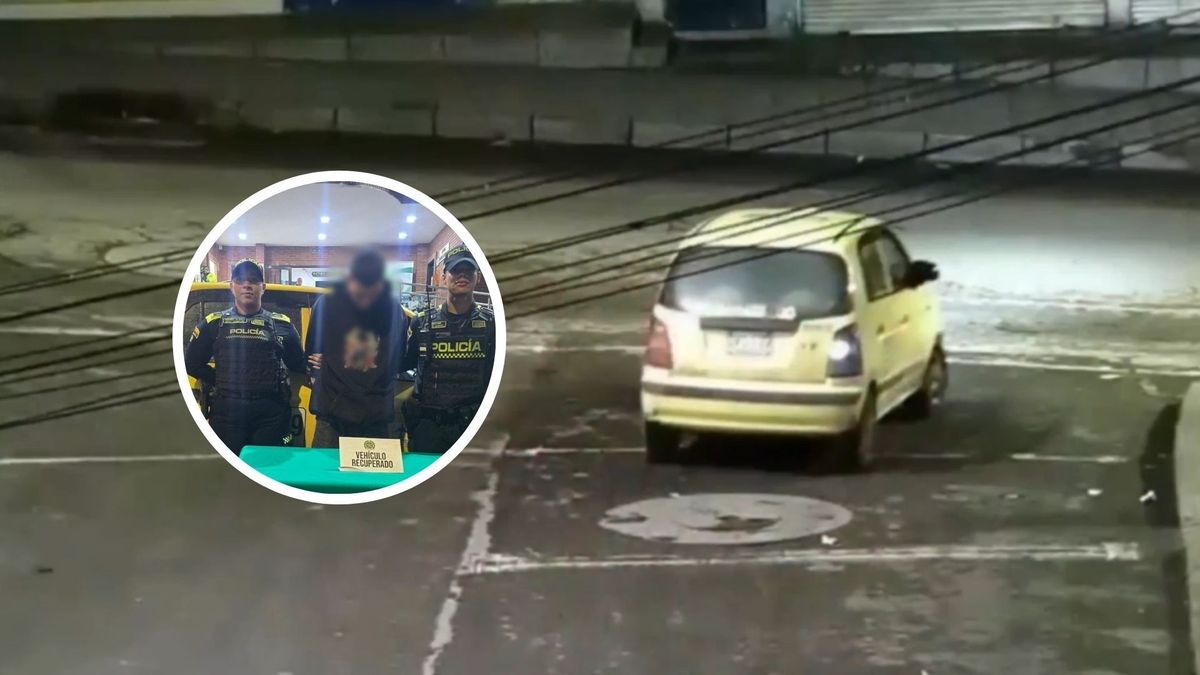 Taxi robado y presunto responsable capturado