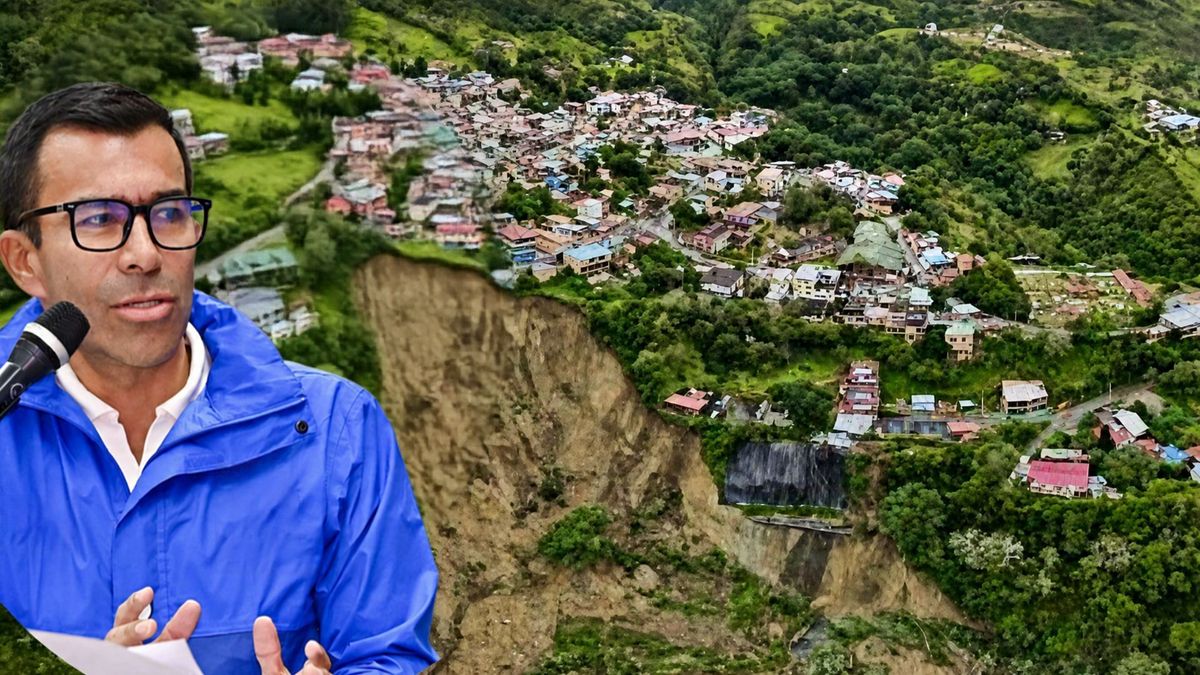 Remoción en masa gigante sector Algodonal Quetame Cundinamarca casas al borde del abismo muro 12 mil millones