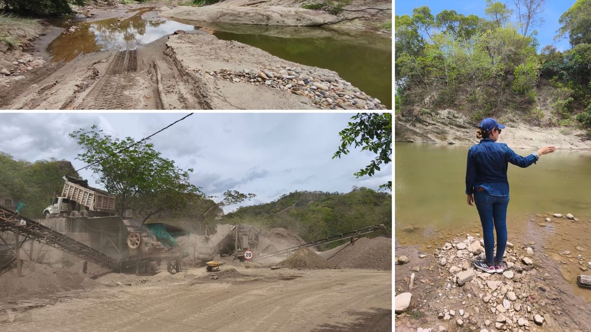 CAR suspende paso de volquetas por el río Seco en Guaduas