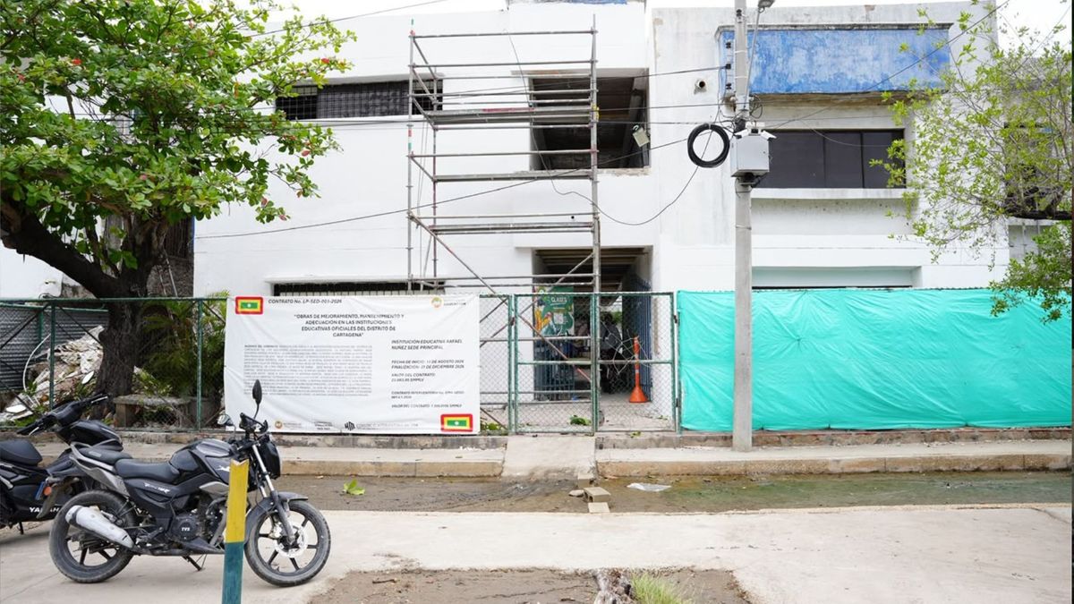 Arrancó la rehabilitación de dos sedes del Rafael Núñez en Cartagena