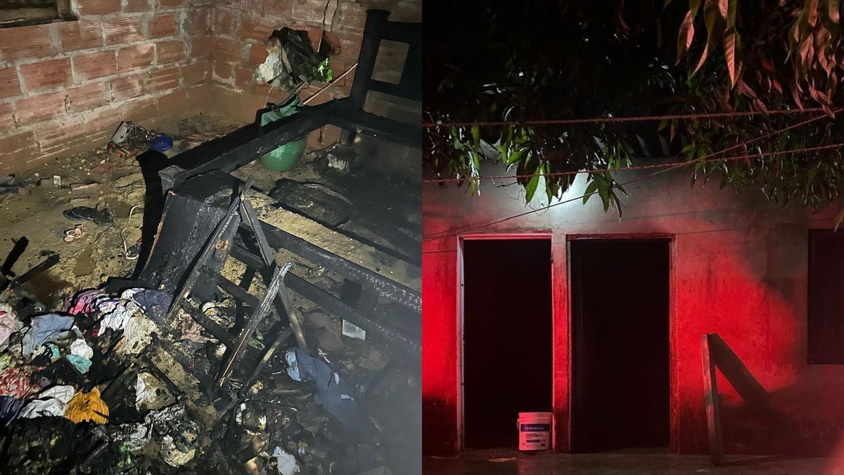 Vivienda incendiada en el barrio Policarpa de Cartagena