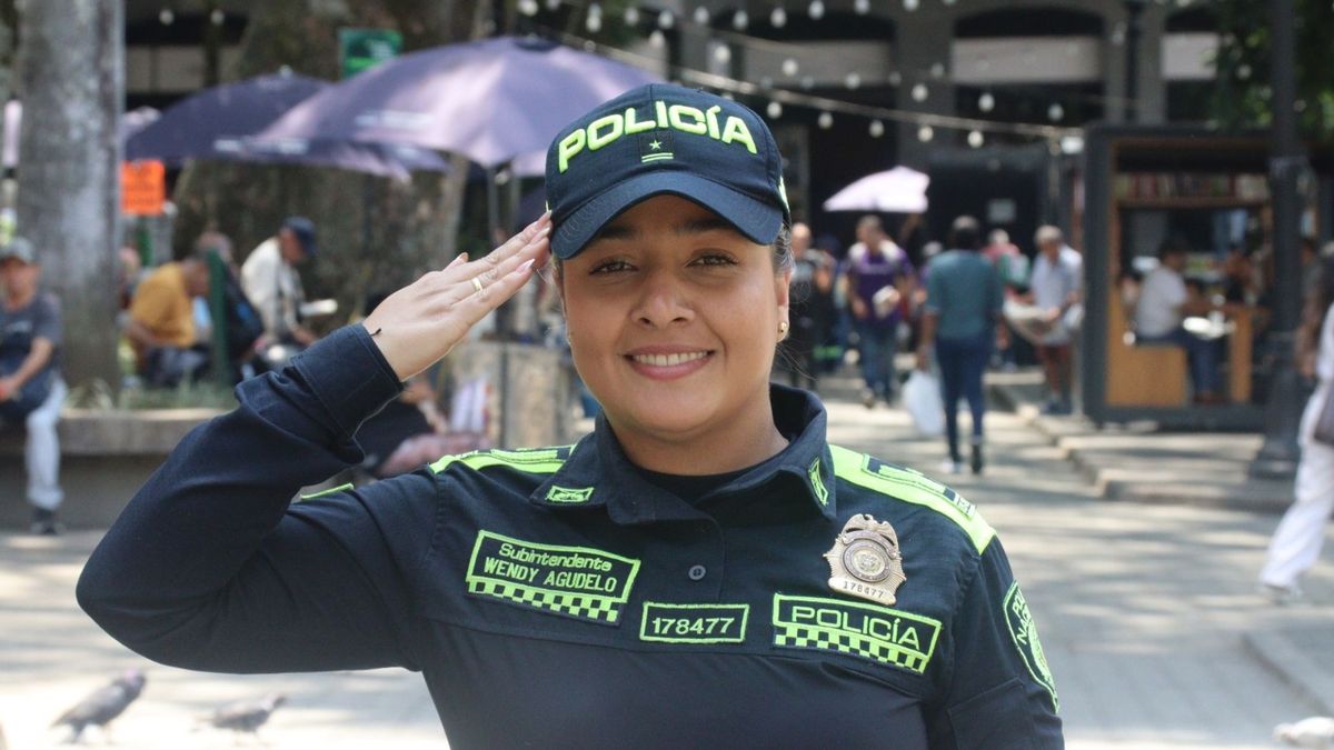 María Alejandra: mujer policía destacable en Medellín