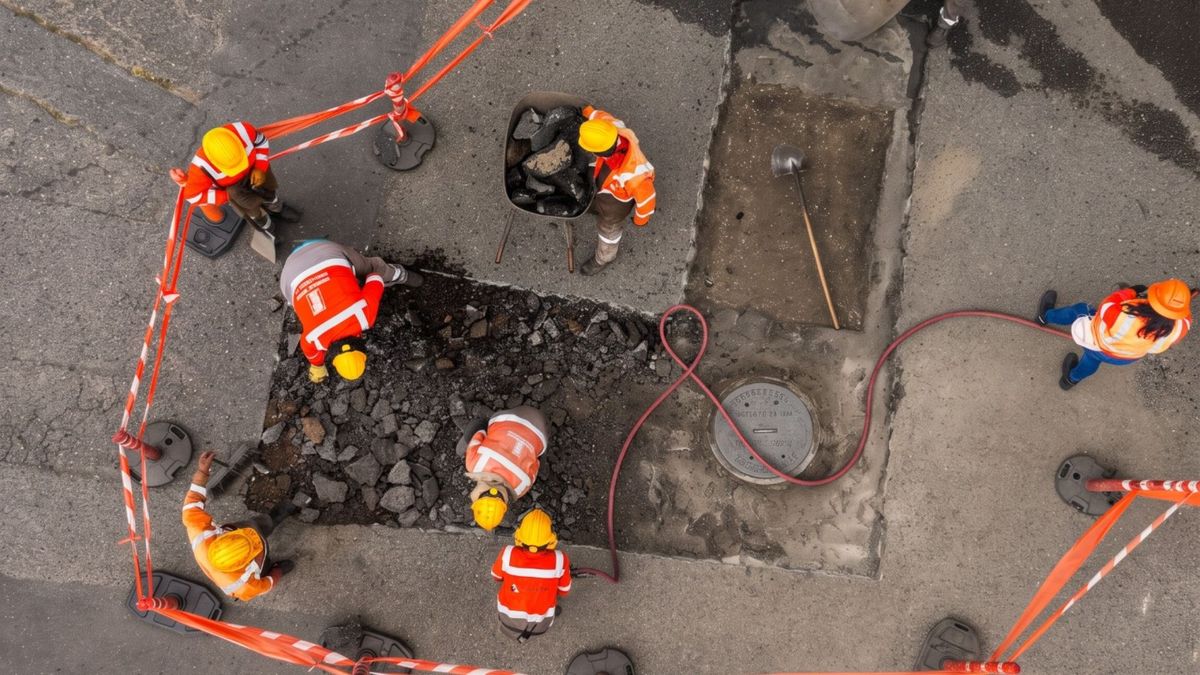 Operativos para tapar huecos en Medellín