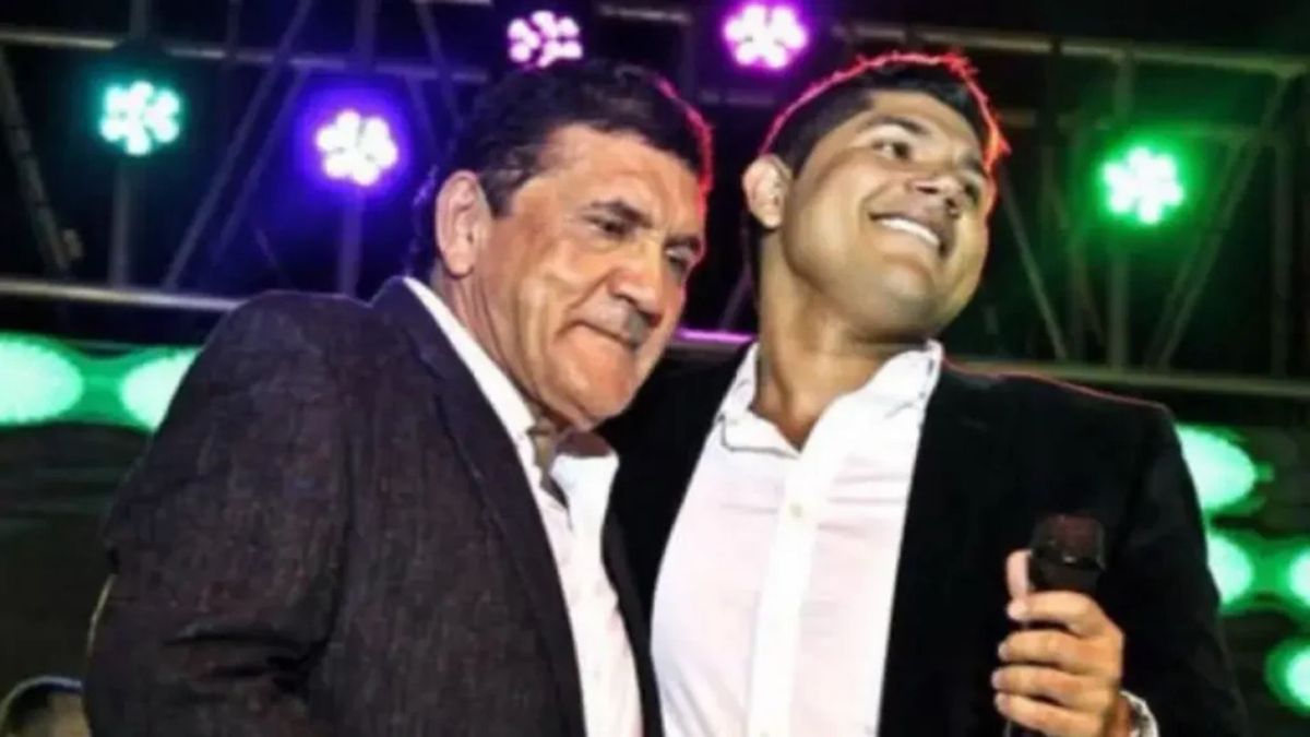 Poncho Zuleta y su hijo Kbeto