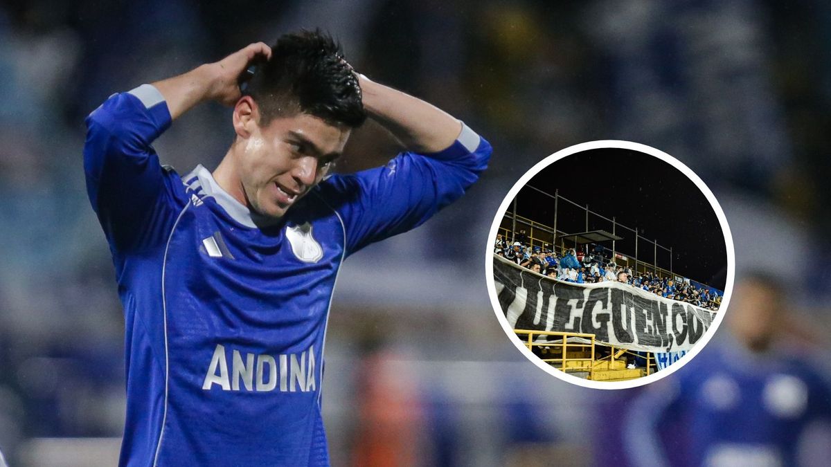 Daniel Ruiz y la hinchada de Millonarios