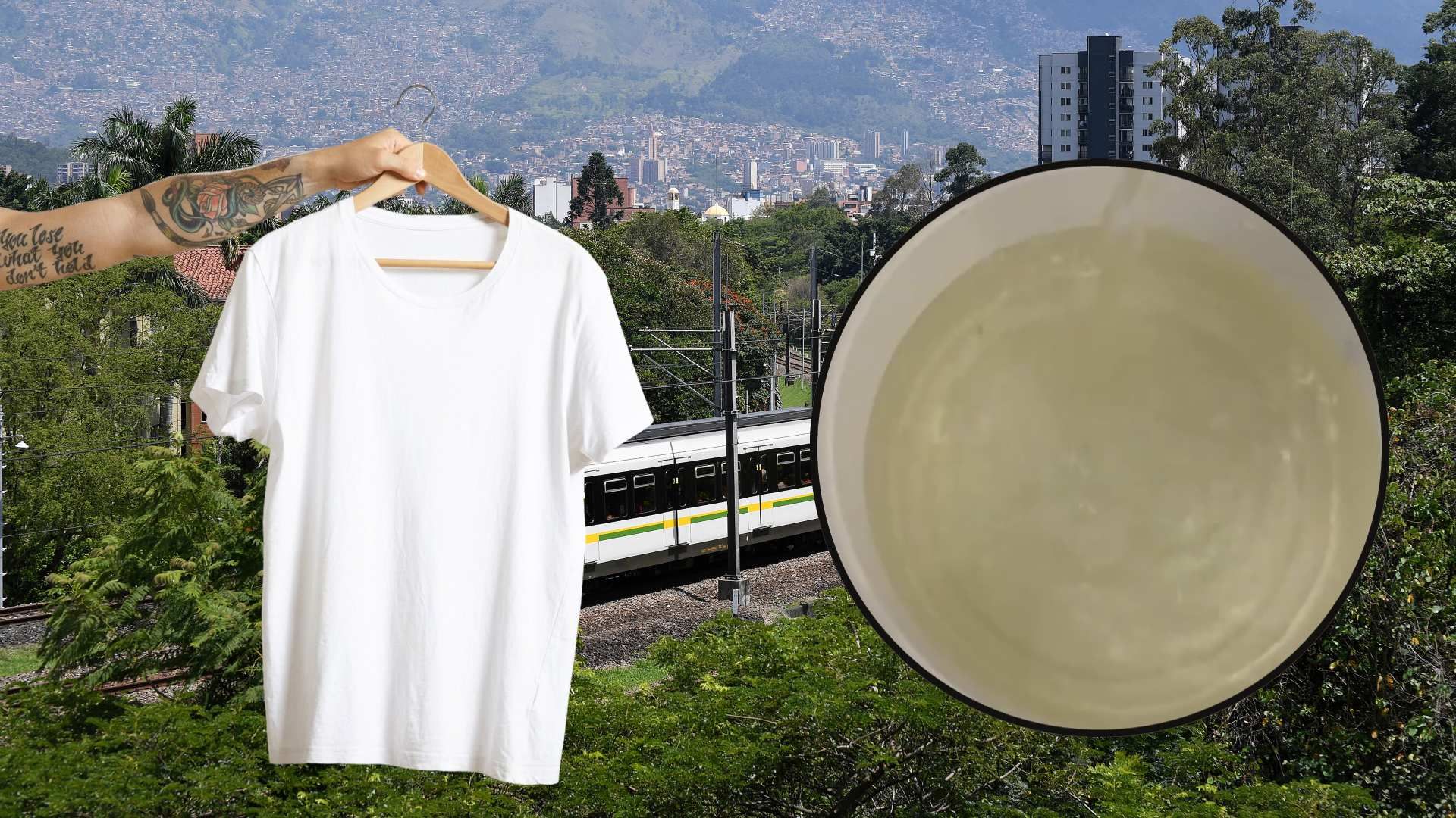 Agua amarilla en Medellín.