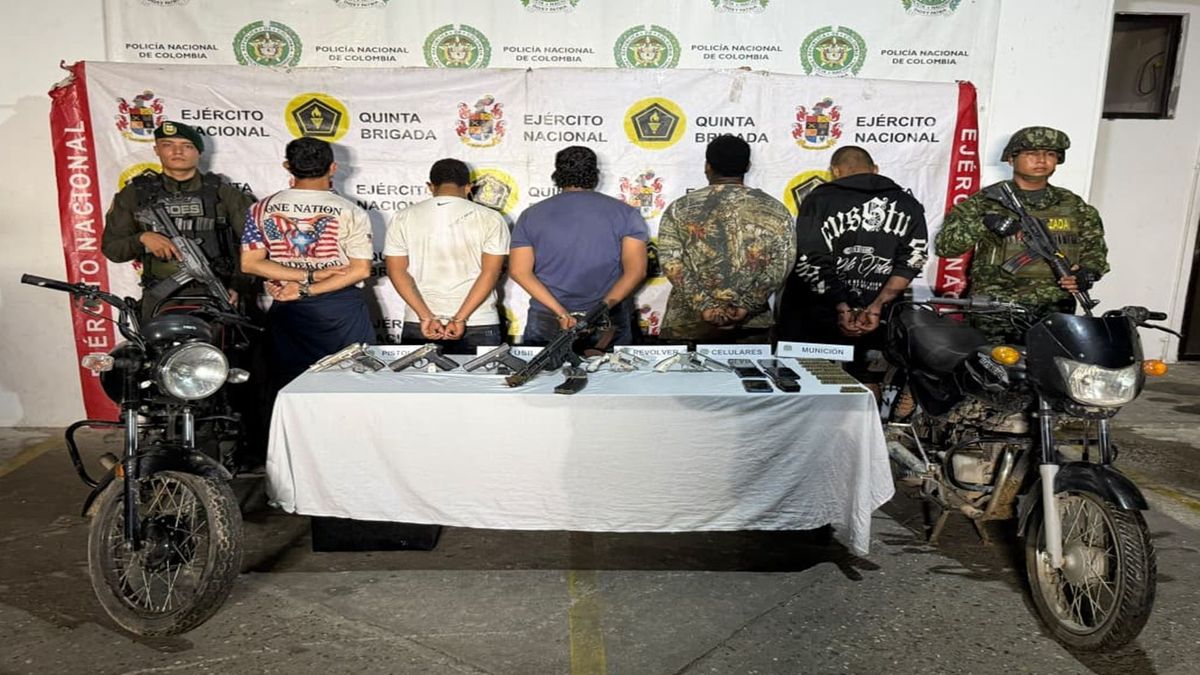 Cinco presuntos integrantes del Clan del Golfo fueron capturados en Santander