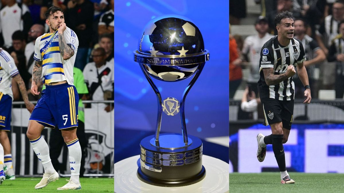 Jugador de Boca Juniors, trofeo de Copa Sudamericana, jugador de Atlético Mineiro