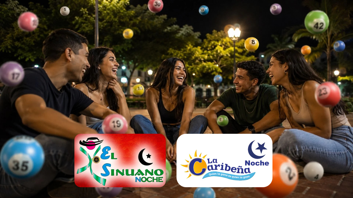 Amigos reunidos - logos de El Sinuano Noche y La Caribeña Noche