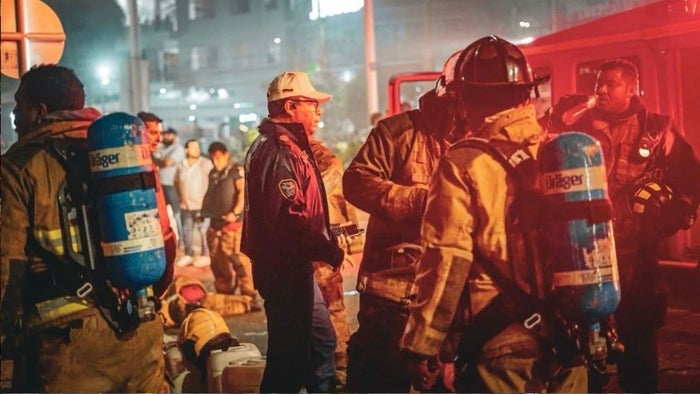 Voraz incendio en Cartagena
